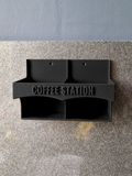 Wall Mounted Coffee Pod Holder for Tassimo Boxes 3D Printed With Adhesive Strips