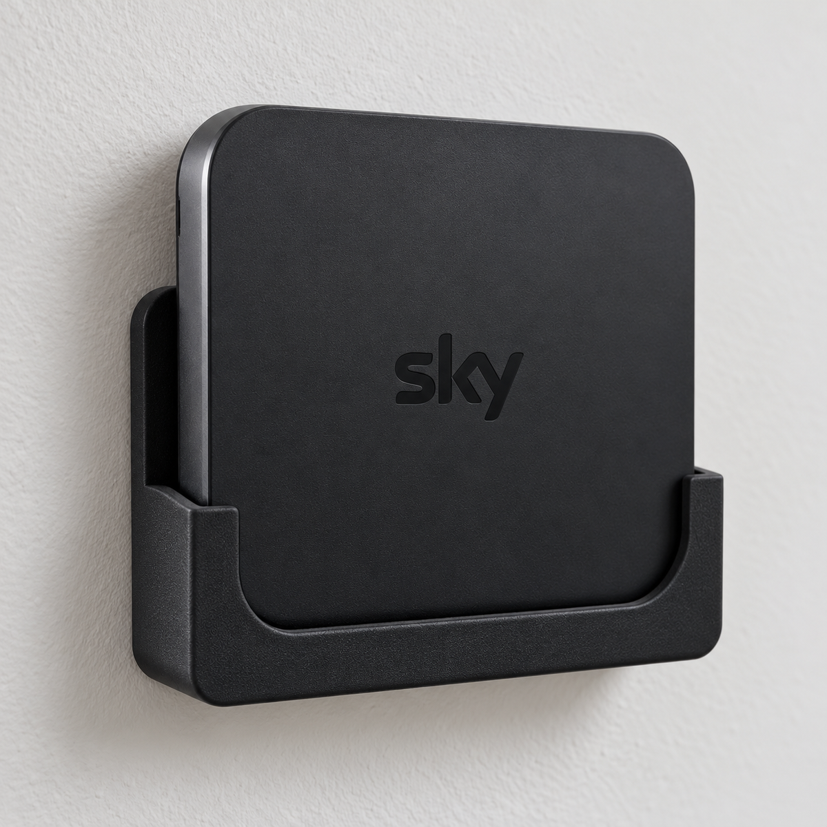 Wall-Mounted Self-Adhesive Sky Puck Bracket – Black 3D Printed Holder